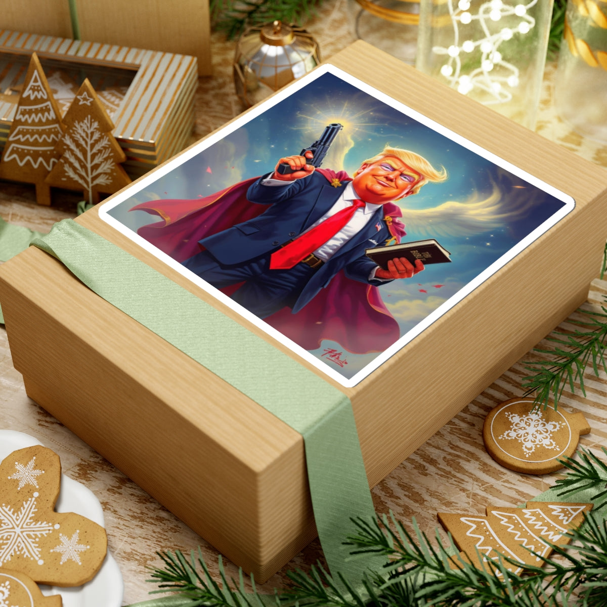 Funny Political Kiss-Cut Stickers, Political Humor, Gifts for Activists, Laptop Stickers, Unique Cartoon Stickers